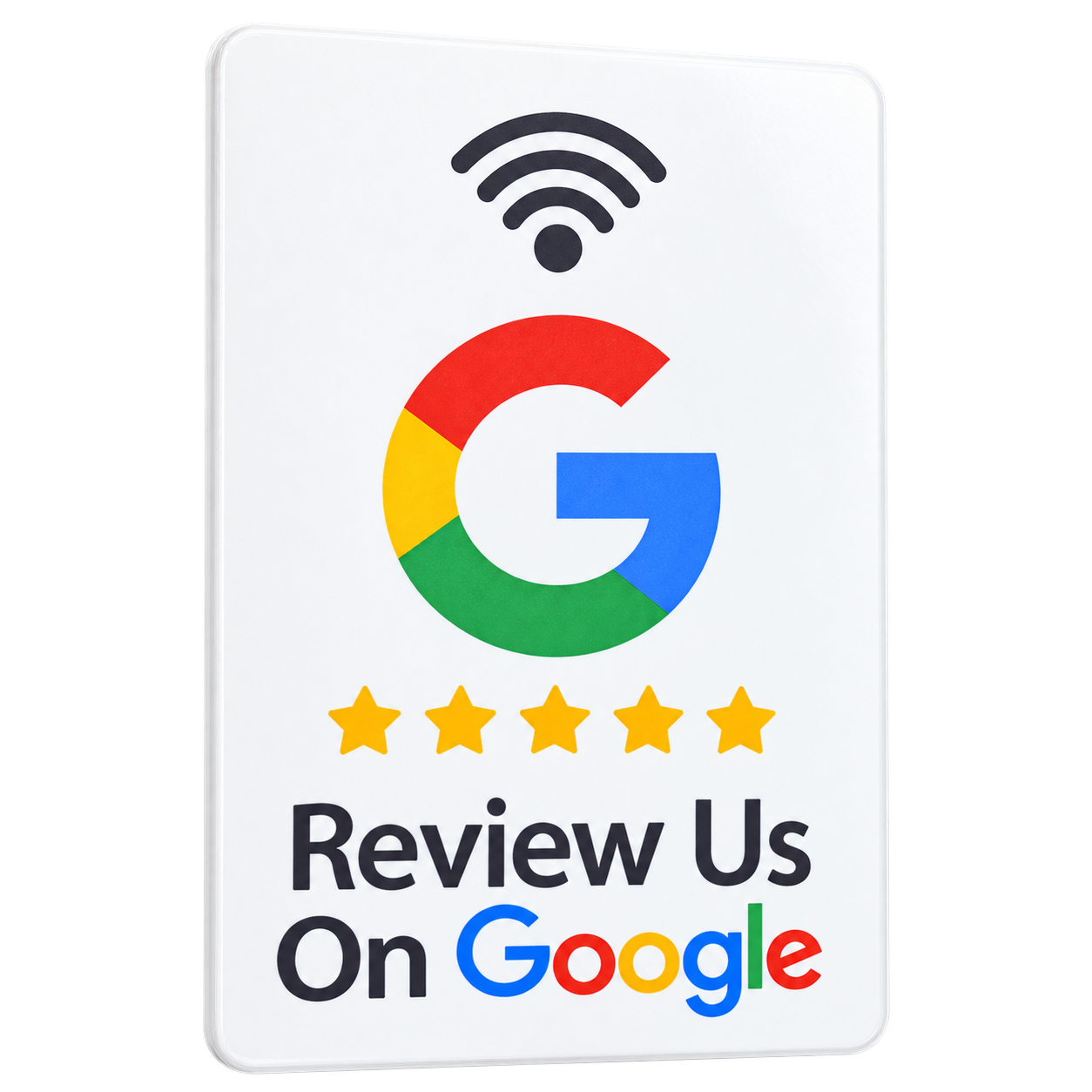 Wit NFC Google reviewkaartje